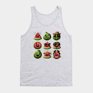 Watermelon Characters Tank Top